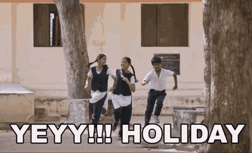 Holiday Play Time No School GIF