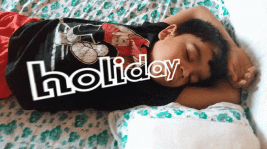Holiday Stress Sleeping GIF