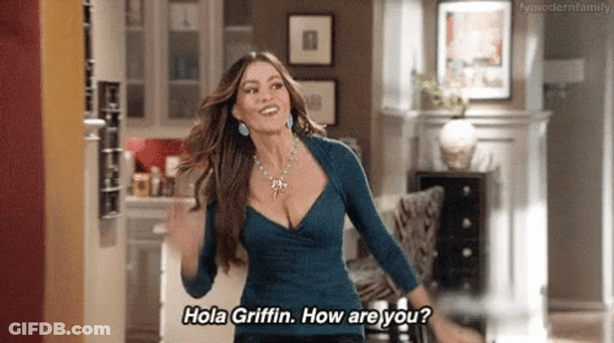 Holla Griffin, How Are You Sofia Vergara GIF