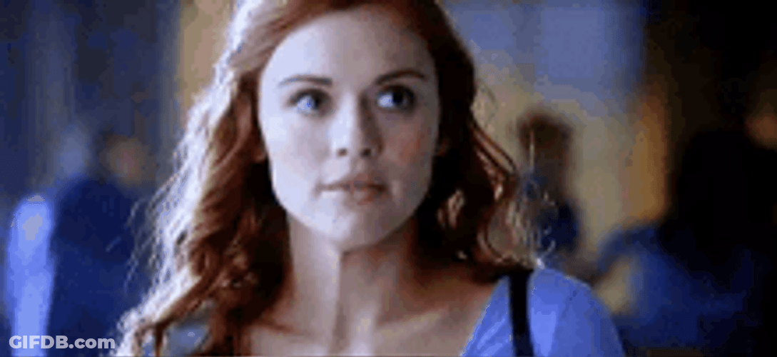 Holland Roden As Lydia Martin Doubtful Thinking GIF