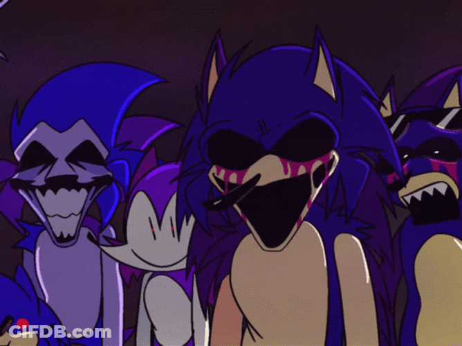Hollow Eyed Sonic Exe Characters GIF