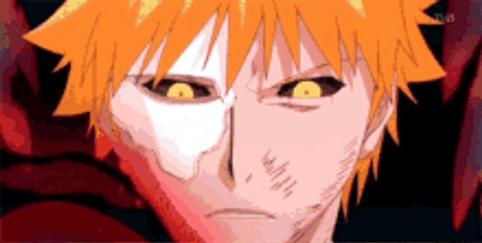 Hollow Ichigo Happy Sad Face GIF