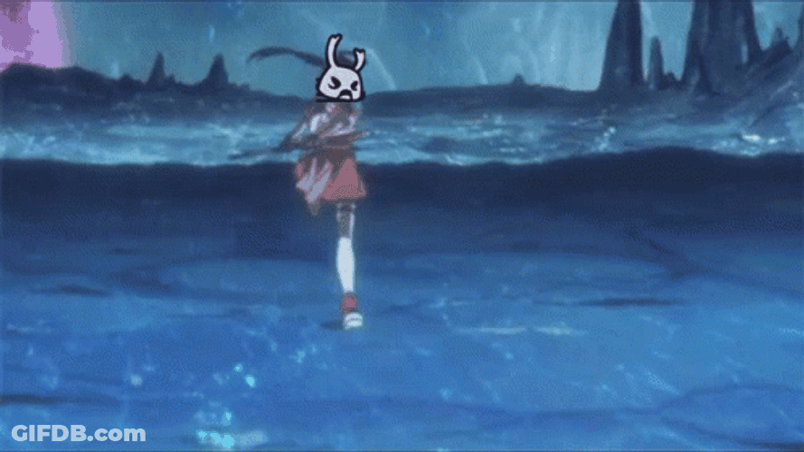 Hollow Knight Anime Attack Face Swap GIF