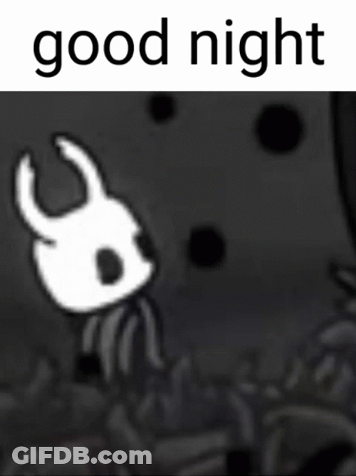 Hollow Knight Bowing Good Night GIF