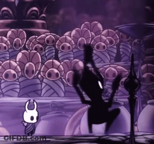 Hollow Knight Collector Character Spinning GIF