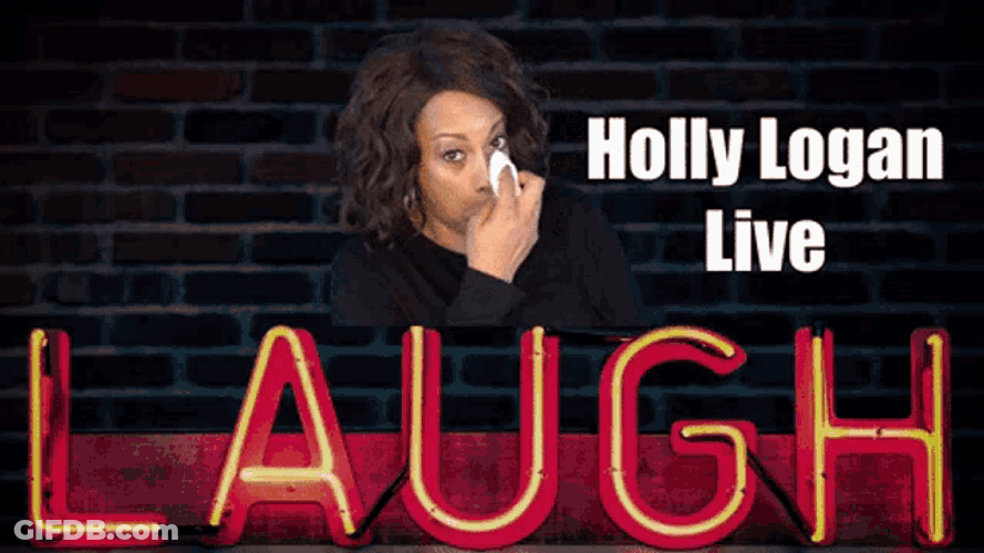 Holly Logan Comedian GIF