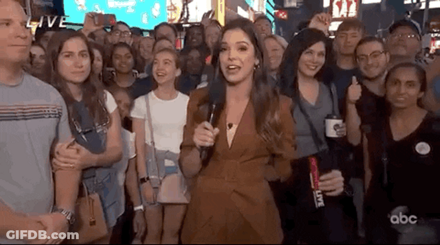 Hollywood Squares Reporter Excited For Game GIF