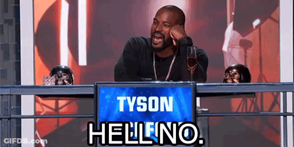Hollywood Squares Tyson Hell No GIF
