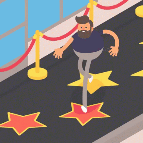 Hollywood Walk Of Fame Cartoon GIF