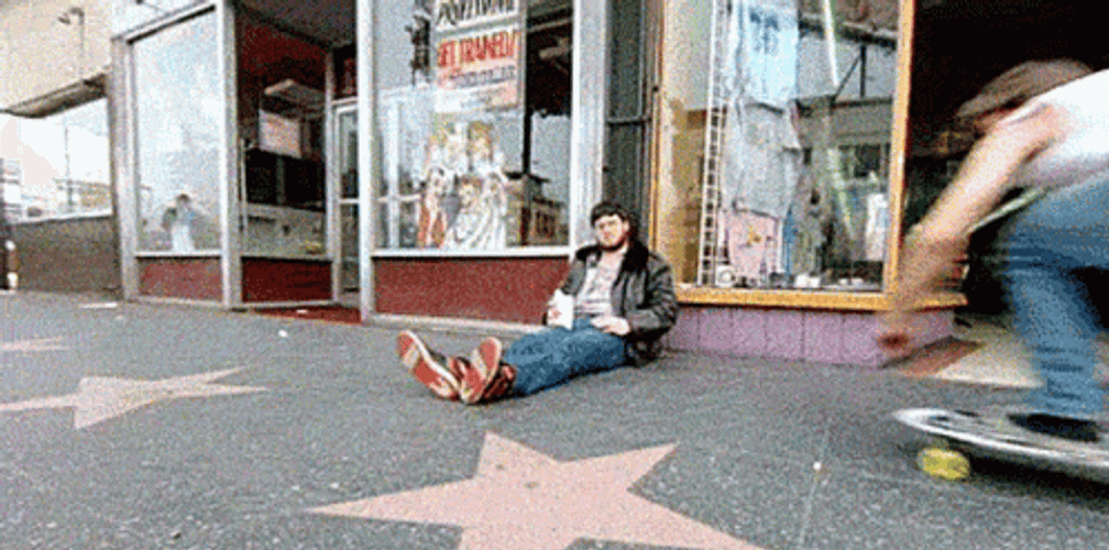 Hollywood Walk Of Fame Skateboarding GIF