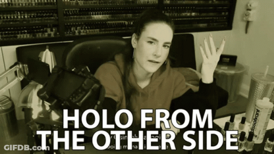 Holo Hello From The Other Side GIF