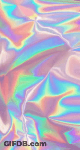 Holographic Rainbow Foil Background GIF