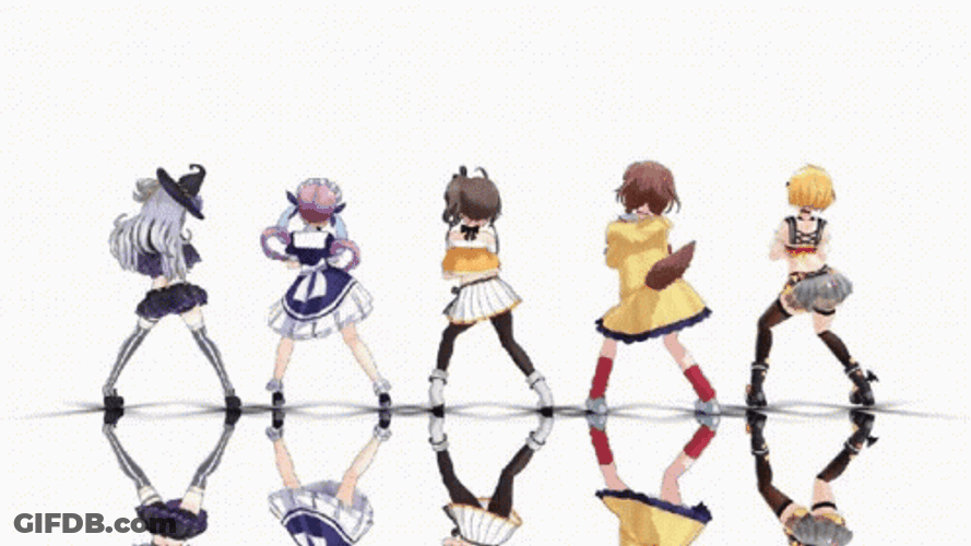 Hololive Members Houshou Marine Dance GIF