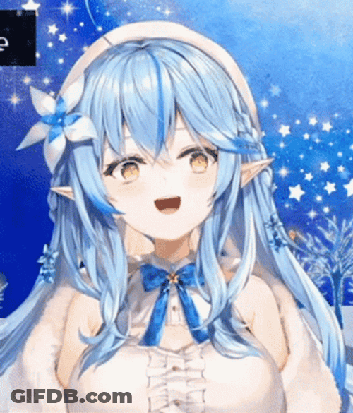 Hololive Yukihana Lamy Bright Aura GIF