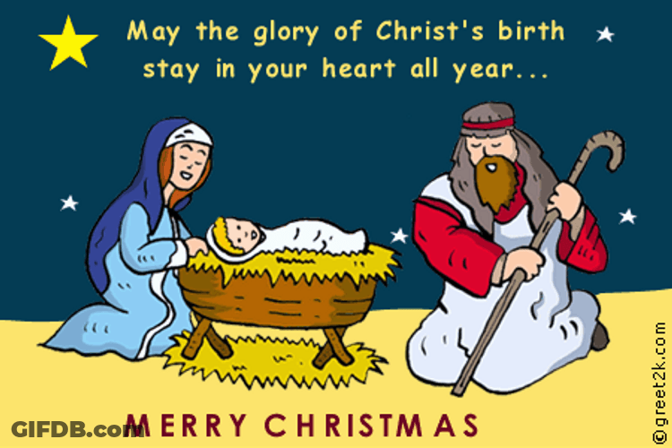 Holy Family In Religious Christmas GIF