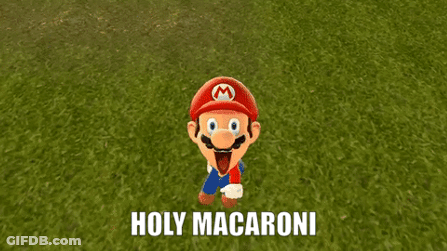 Holy Macaroni Mario In SMG4 Series GIF