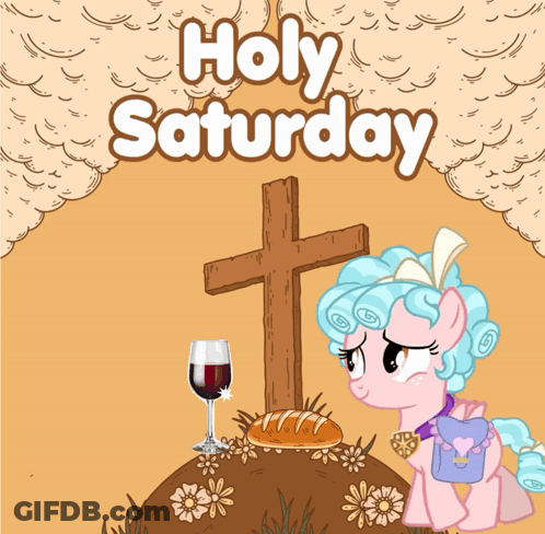 Holy Saturday Poster With Pony GIF