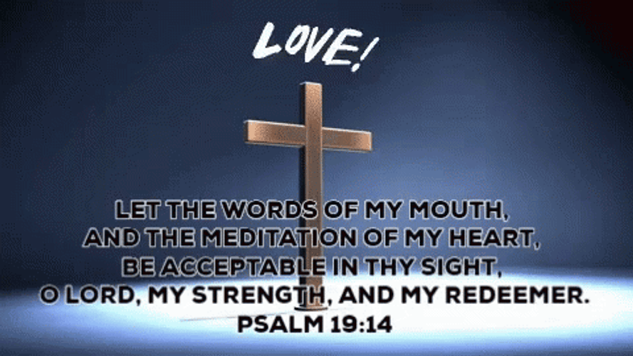 Holy Saturday Psalm 19 Bible Verse GIF