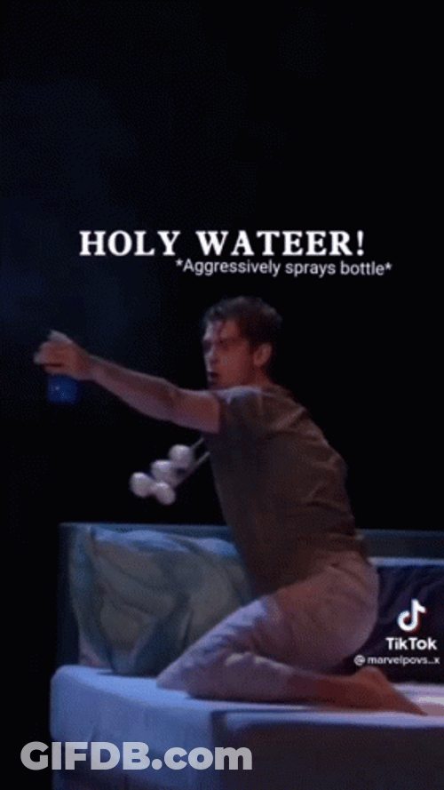 Holy Water Andrew Garfield Play GIF