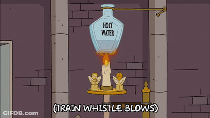Holy Water Runs Train GIF