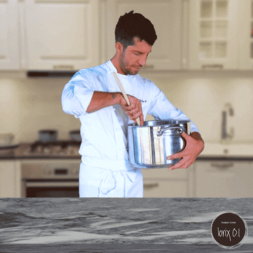 Home Cook Chef Stirring Pot GIF