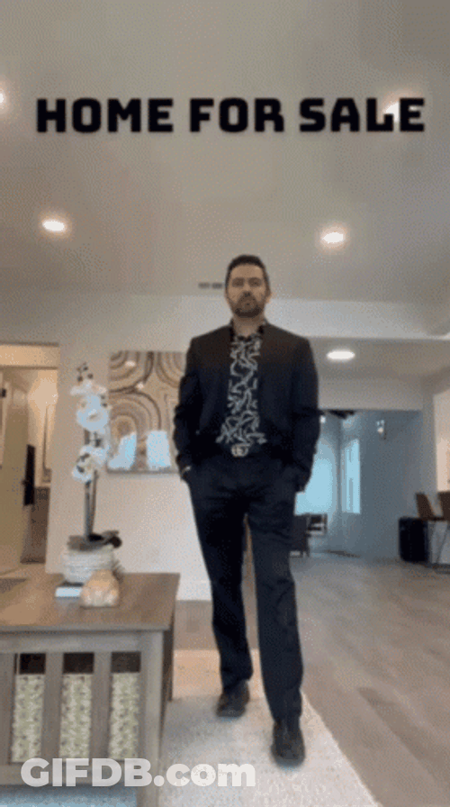 Home For Sale Man In Black Suit GIF