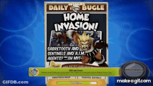 Home Invasion Video Game Advertisement GIF