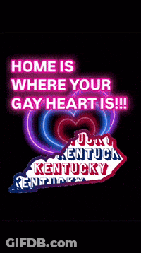Home Is Where Your Gay Heart Is Sign GIF