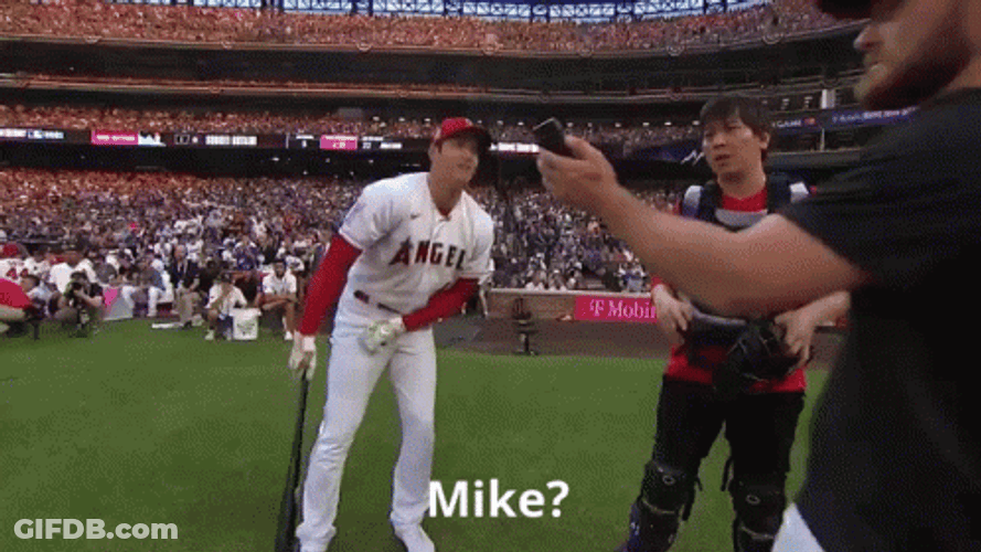 Home Run Derby Shohei Ohtani Call Mike GIF