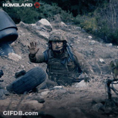 Homeland Max Piotrowski Surrender White Flag GIF