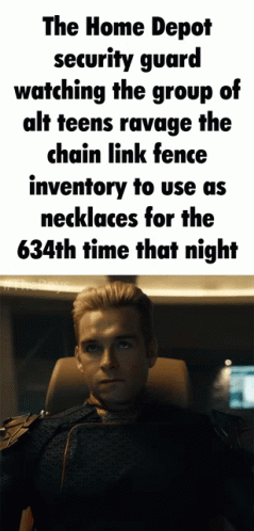 Homelander Meme Home Depot Guard GIF