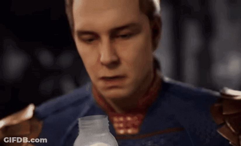 Homelander Milk Enemy Behind GIF