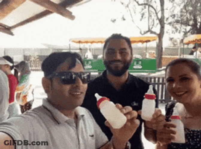 Homelander Milk Milk Bottle Pose GIF