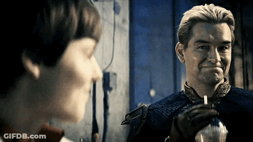 Homelander Milk Milkshake Toast GIF