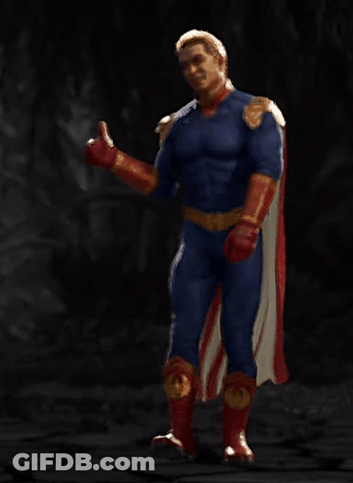 Homelander Milk Poses Okay GIF