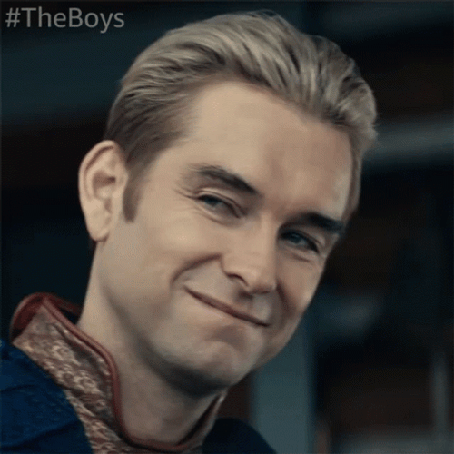 Homelander Smiling And Winking GIF