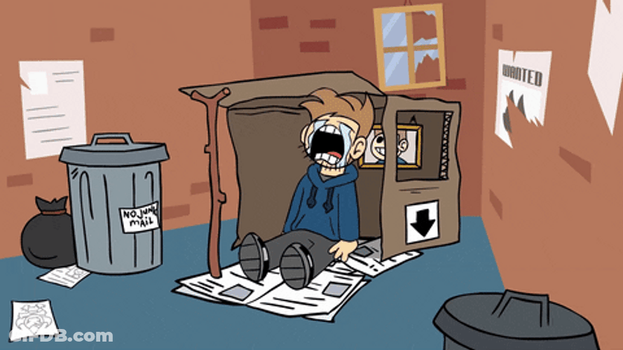 Homeless Edd Crying Trash Eddsworld GIF