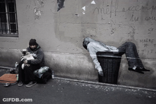 Homeless Lady GIF