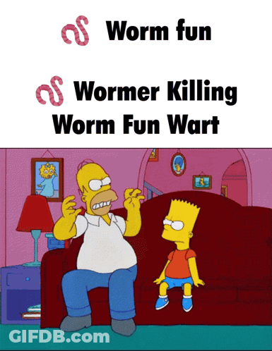 Homer And Bart Simpson Sitting On Red Couch GIF