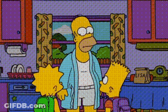 Homer And Lisa Simpson Kissing GIF