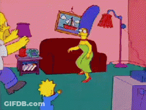 Homer And Marge Simpson Dancing GIF