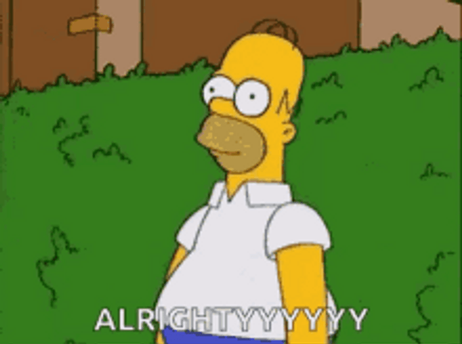 Homer Bush Backs Simpson Alrighty GIF