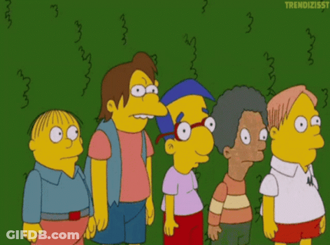 Homer Bushes Kids Disappearing The Simpsons GIF