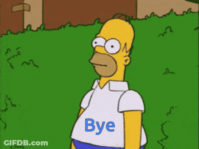 Homer Bye Meme GIF