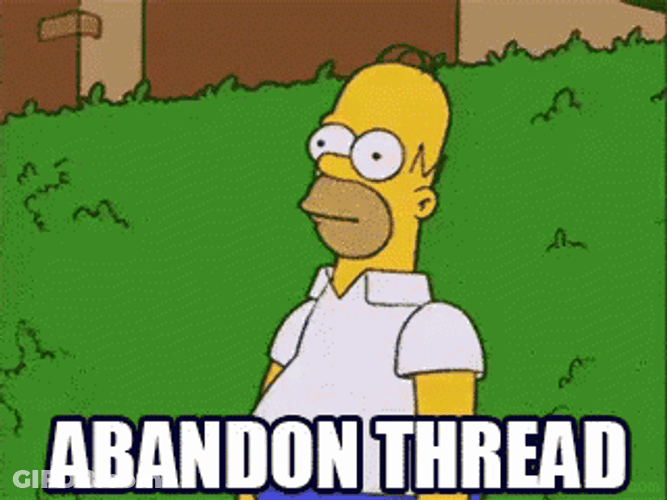 Homer Disappearing Abandon Thread GIF
