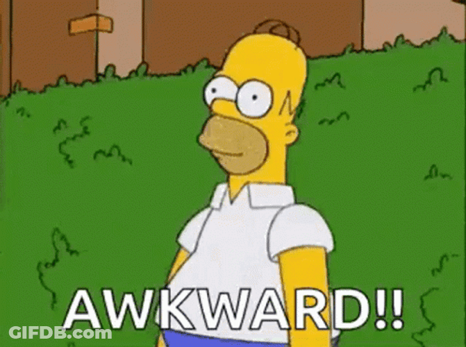 Homer Doh Awkward GIF