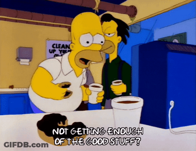 Homer Donut Simpson Not Enough Good Stuff GIF