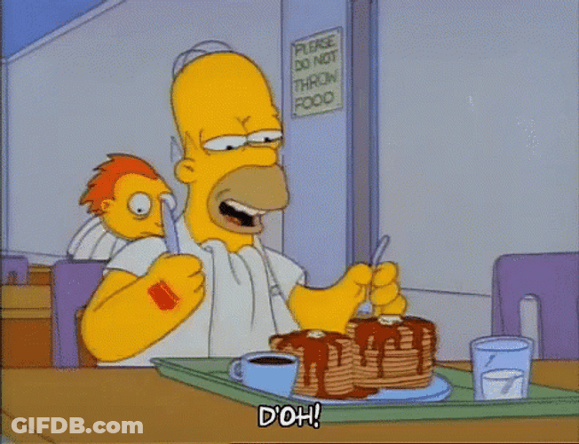 Homer Eating Pancakes Doh GIF