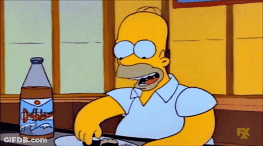 Homer Eats Sushi GIF