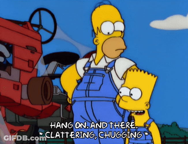 Homer Fixing The Tractor GIF
